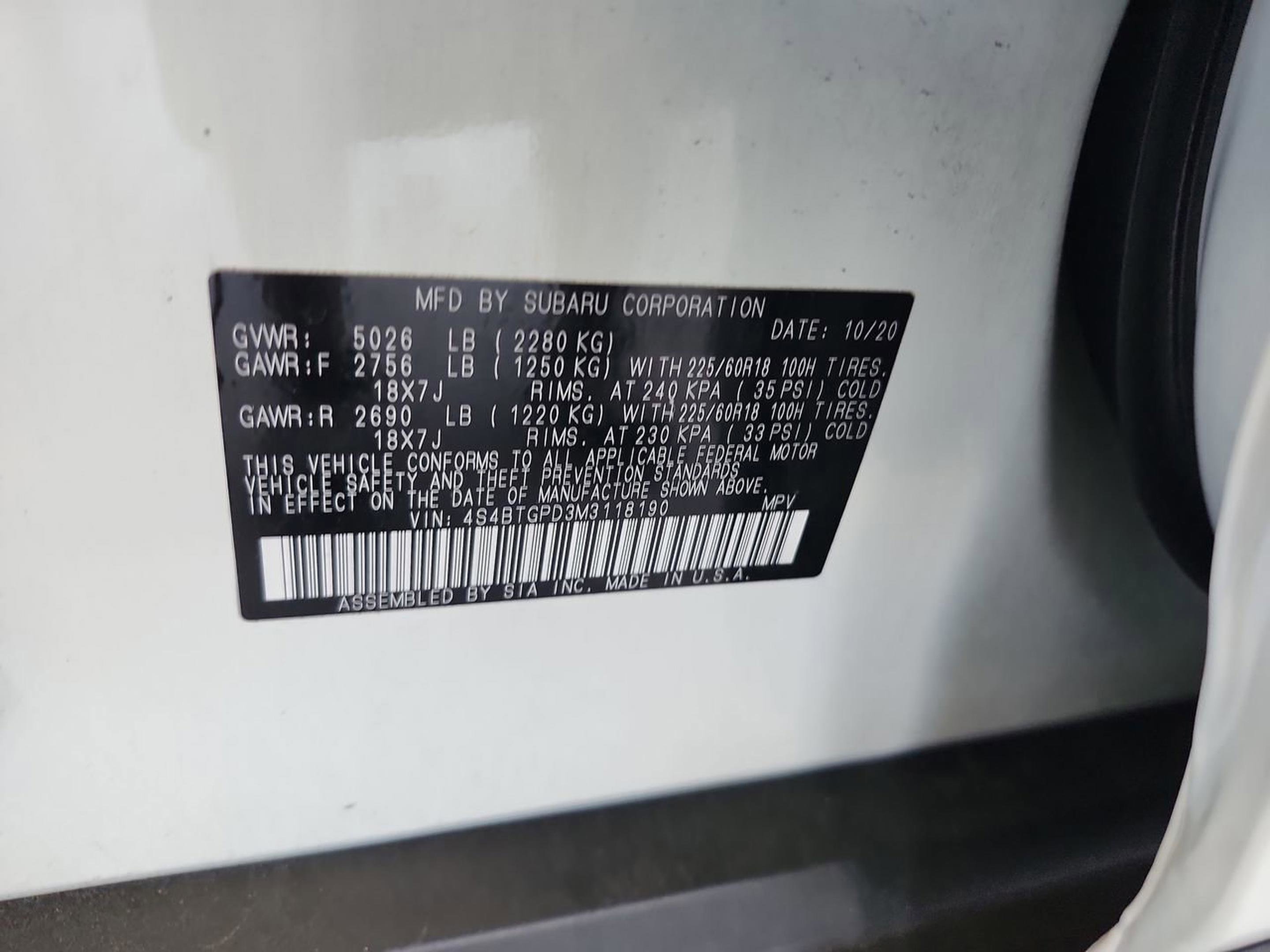 Used 2021 Subaru Outback Touring XT image 21