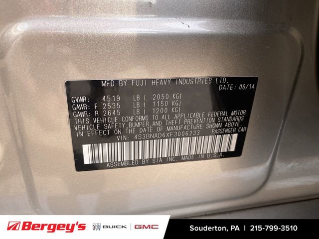 Used 2015 Subaru Legacy 2.5i Premium w/ Moonroof Package AWD/4WD image 37