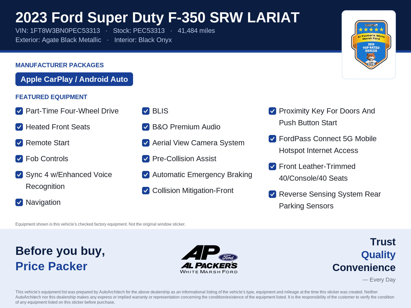 Certified 2023 Ford F350 Lariat AWD/4WD image 10