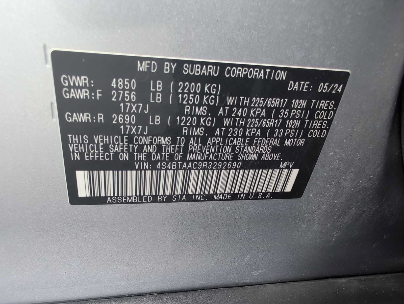 Certified 2024 Subaru Outback AWD/4WD image 31