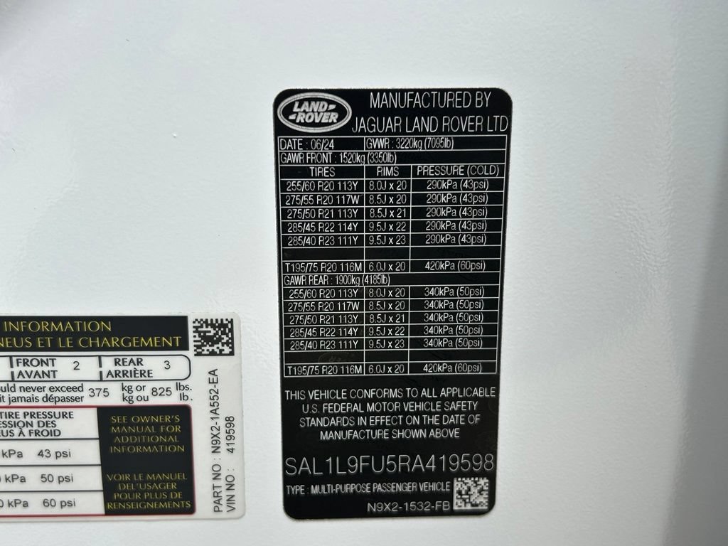 Used 2024 Land Rover Range Rover Sport Dynamic SE AWD/4WD image 53