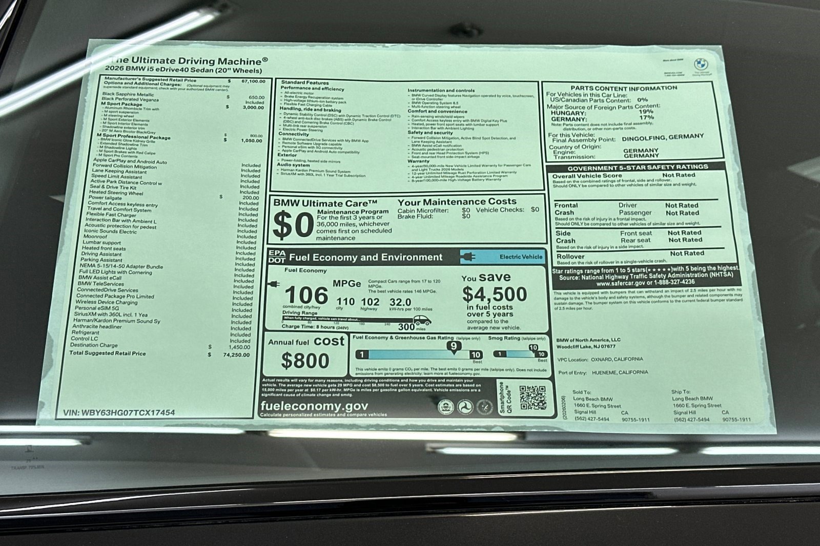 New 2026 BMW i5 eDrive40 w/ M Sport Package image 29
