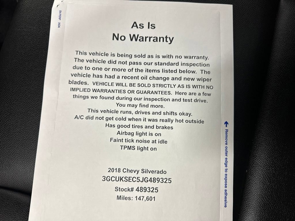 Used 2018 Chevrolet Silverado 1500 LTZ w/ Sport Package AWD/4WD image 34