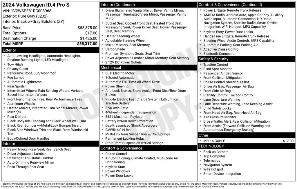 Certified 2024 Volkswagen ID.4 Pro S AWD/4WD image 12