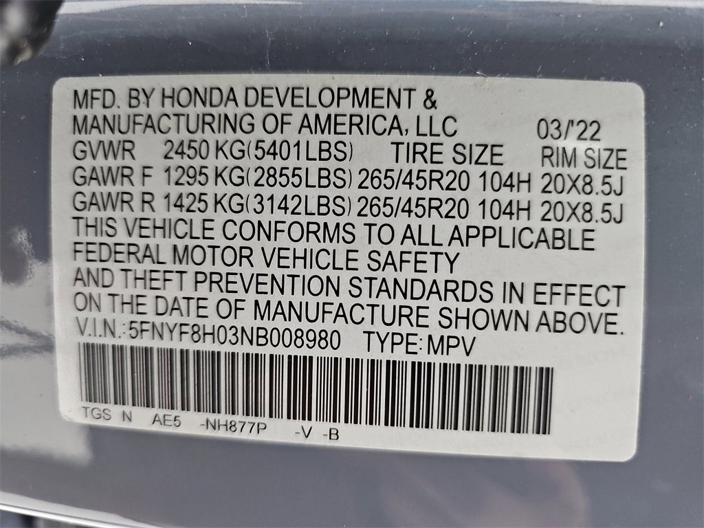 Certified 2022 Honda Passport Elite image 53