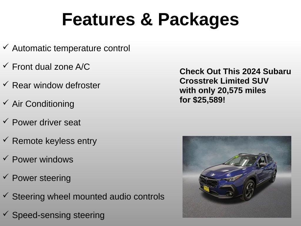 Used 2024 Subaru Crosstrek 2.5i Limited AWD/4WD image 8