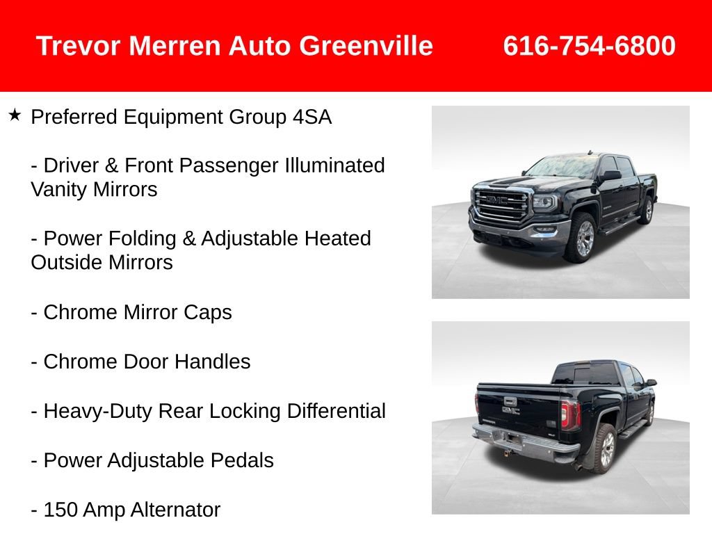 Used 2017 GMC Sierra 1500 SLT w/ SLT Premium Package AWD/4WD image 32
