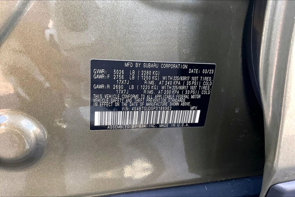 Certified 2023 Subaru Outback Wilderness AWD/4WD image 37