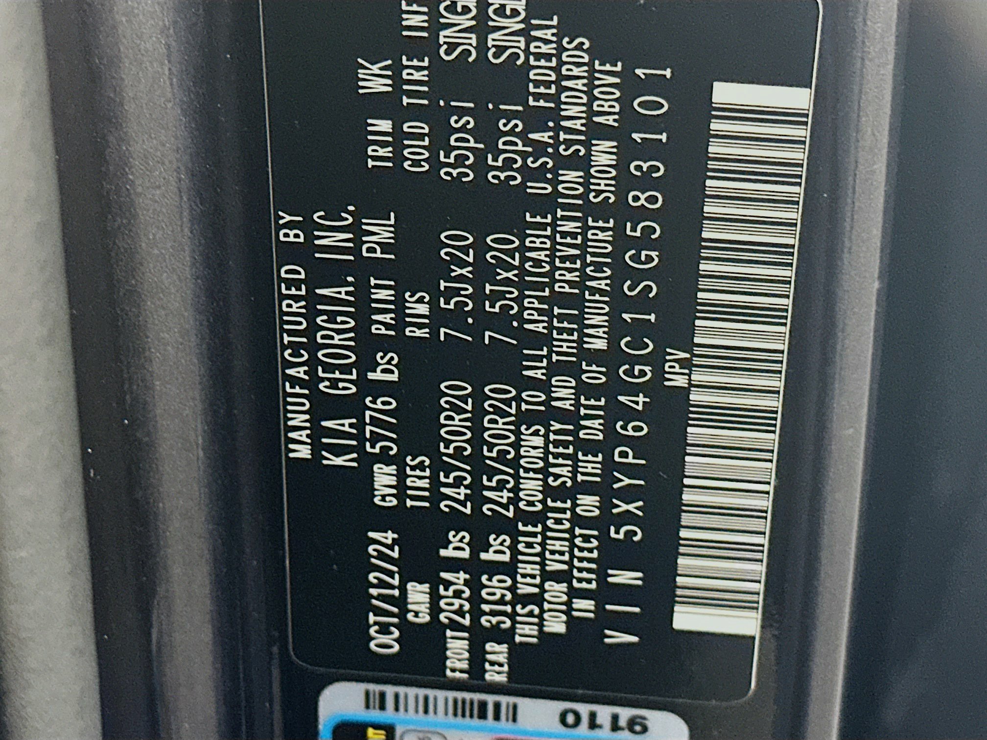 Used 2025 Kia Telluride S FWD image 12
