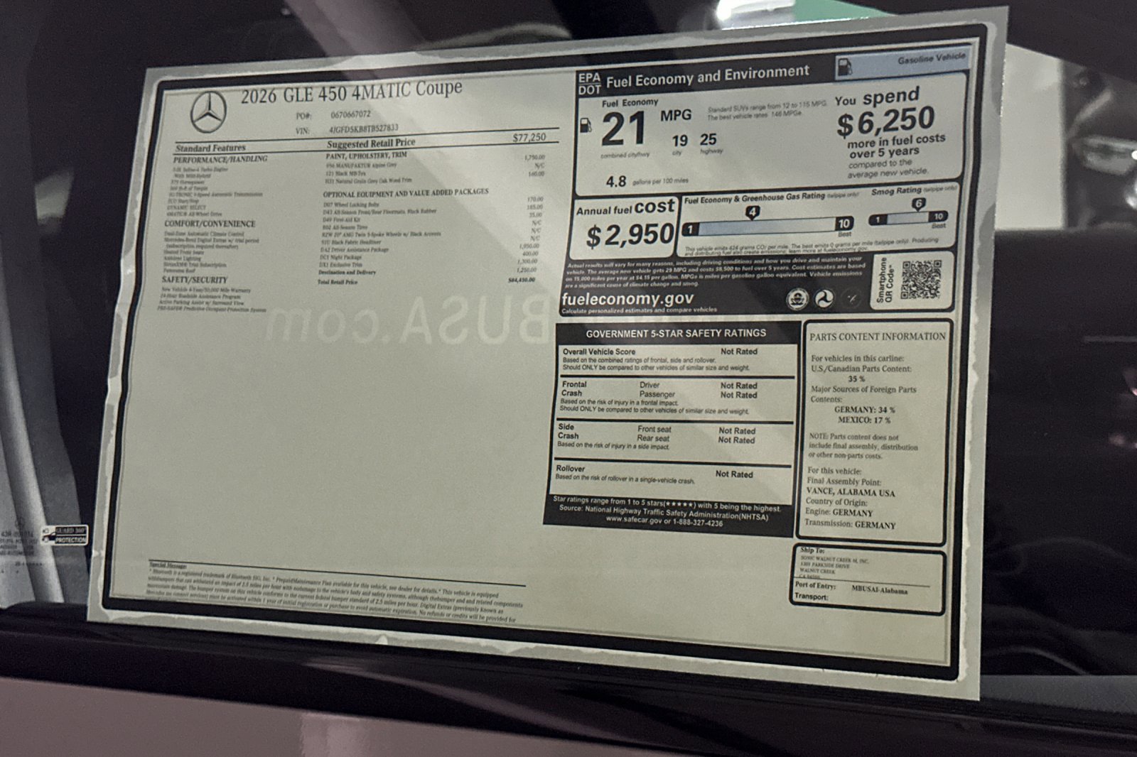 New 2026 Mercedes-Benz GLE 450 4MATIC Coupe image 31