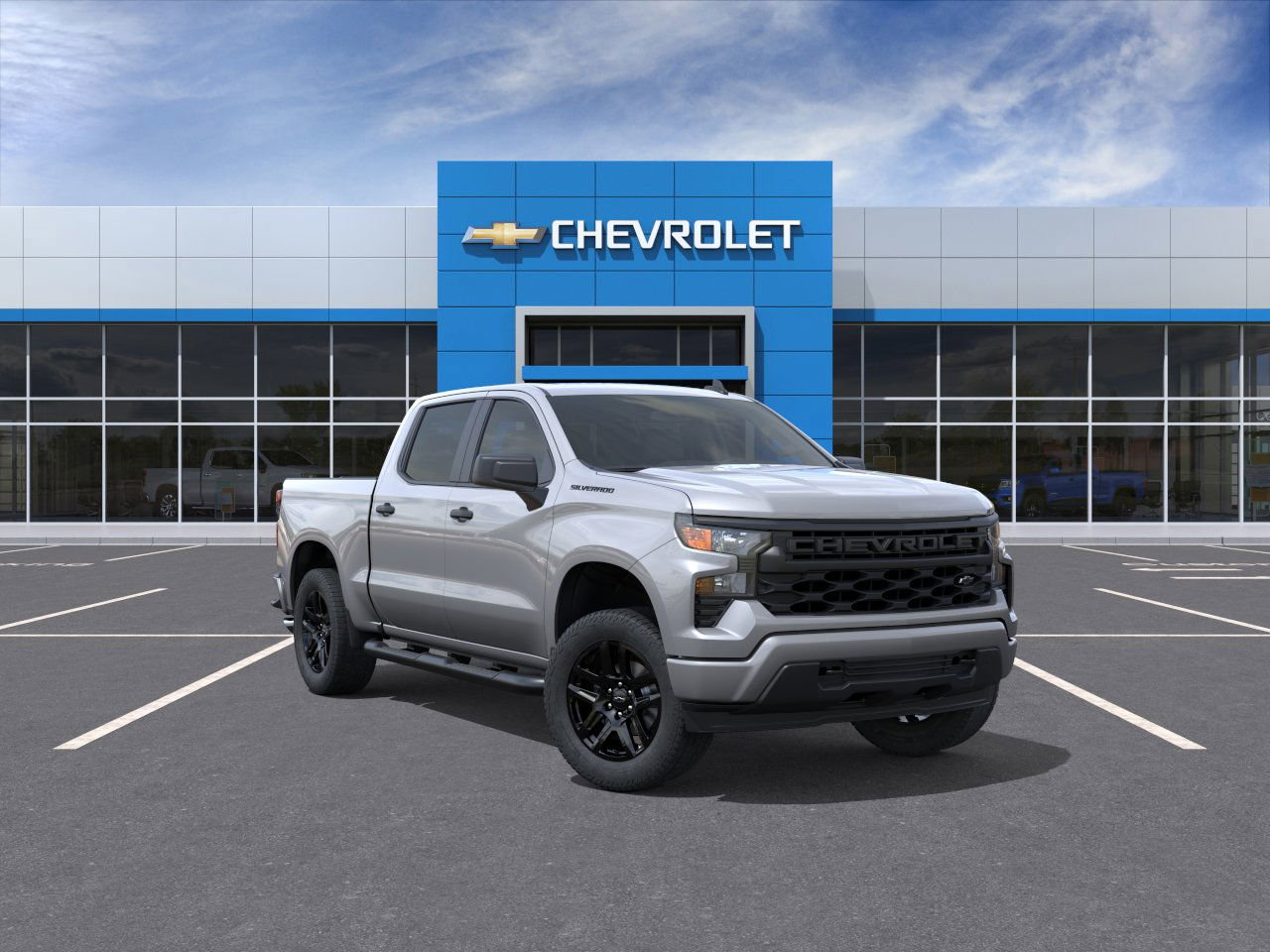 New 2026 Chevrolet Silverado 1500 Custom w/ Turbomax Blackout Package RWD image 32