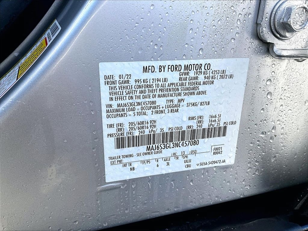 Used 2022 Ford EcoSport SE w/ SE Convenience Package AWD/4WD image 34
