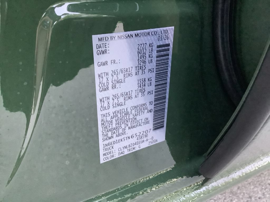 New 2026 Nissan Frontier SV w/ Tow Package AWD/4WD image 30