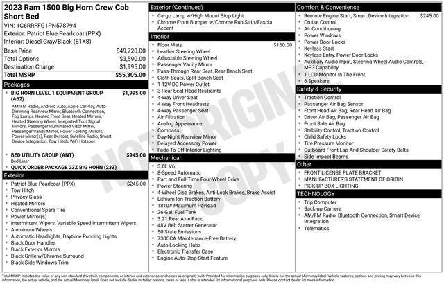 Used 2023 RAM 1500 Big Horn image 13