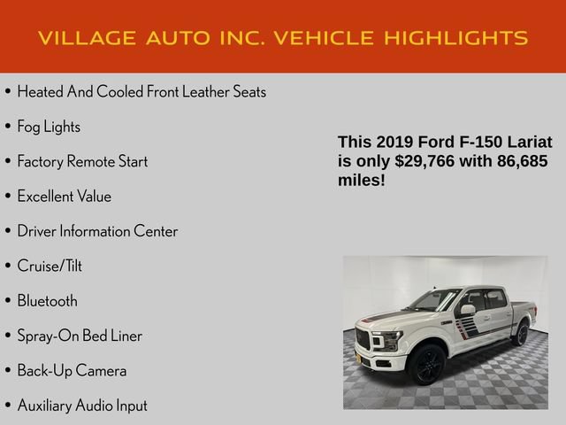 Used 2019 Ford F150 Lariat w/ Equipment Group 502A Luxury AWD/4WD image 21