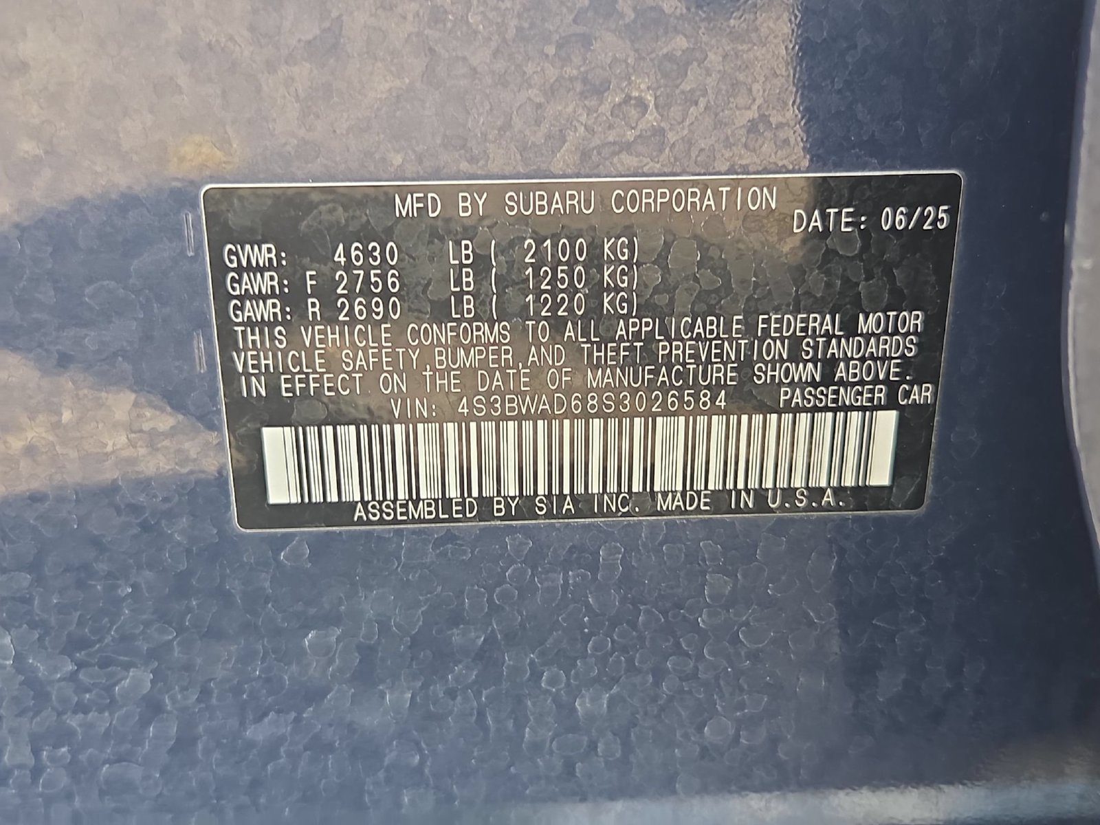 Used 2025 Subaru Legacy Premium w/ Popular Package #1A AWD/4WD image 30