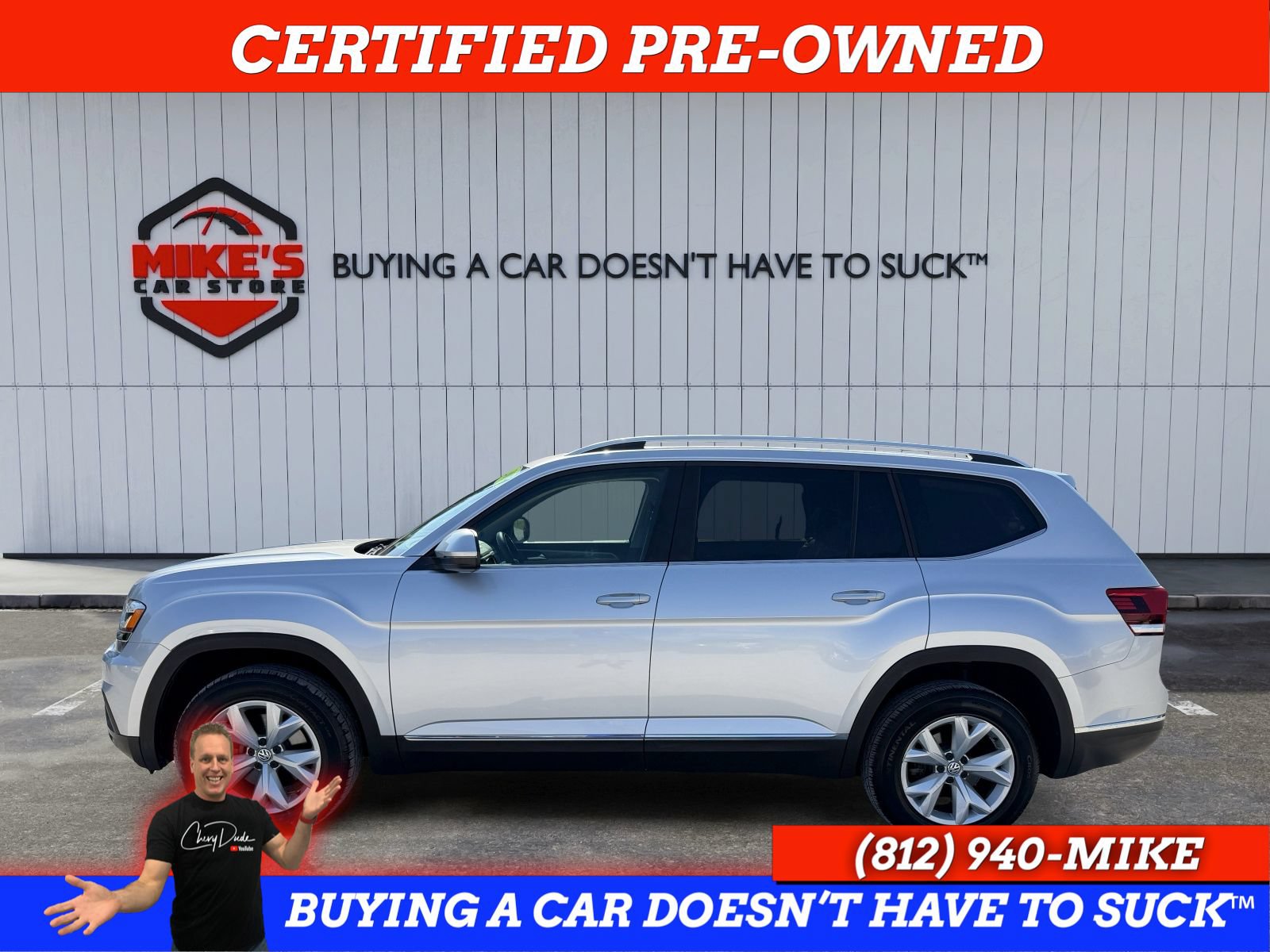 Used 2018 Volkswagen Atlas SEL AWD/4WD image 3