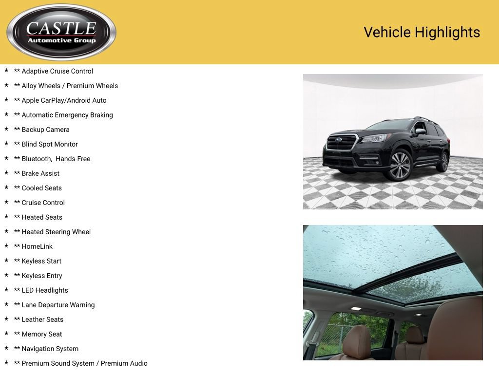 Used 2019 Subaru Ascent Touring w/ Popular Package #2A AWD/4WD image 4