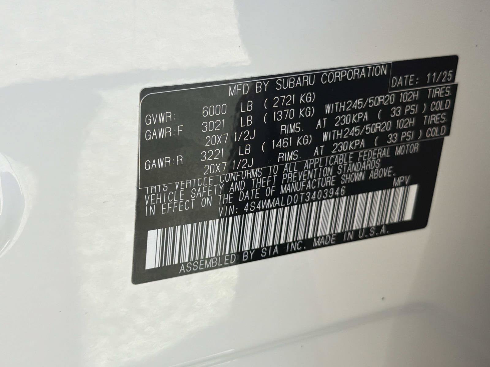 Certified 2026 Subaru Ascent Bronze Edition AWD/4WD image 36