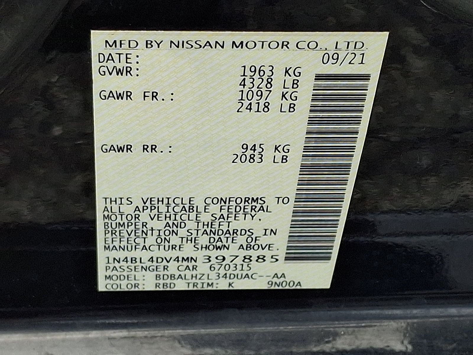 Used 2021 Nissan Altima 2.5 SV w/ SV Premium Package FWD image 27