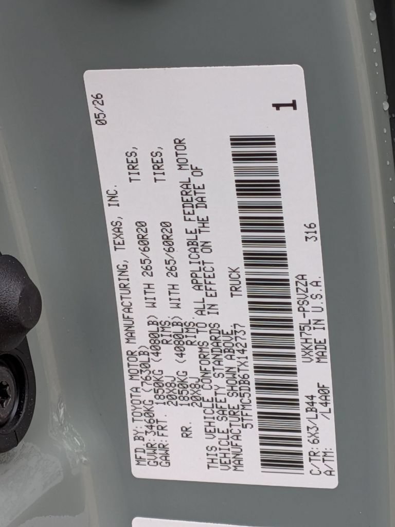 New 2026 Toyota Tundra 1794 Edition AWD/4WD image 36