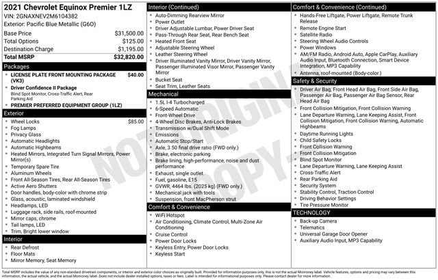 Certified 2021 Chevrolet Equinox Premier FWD image 23