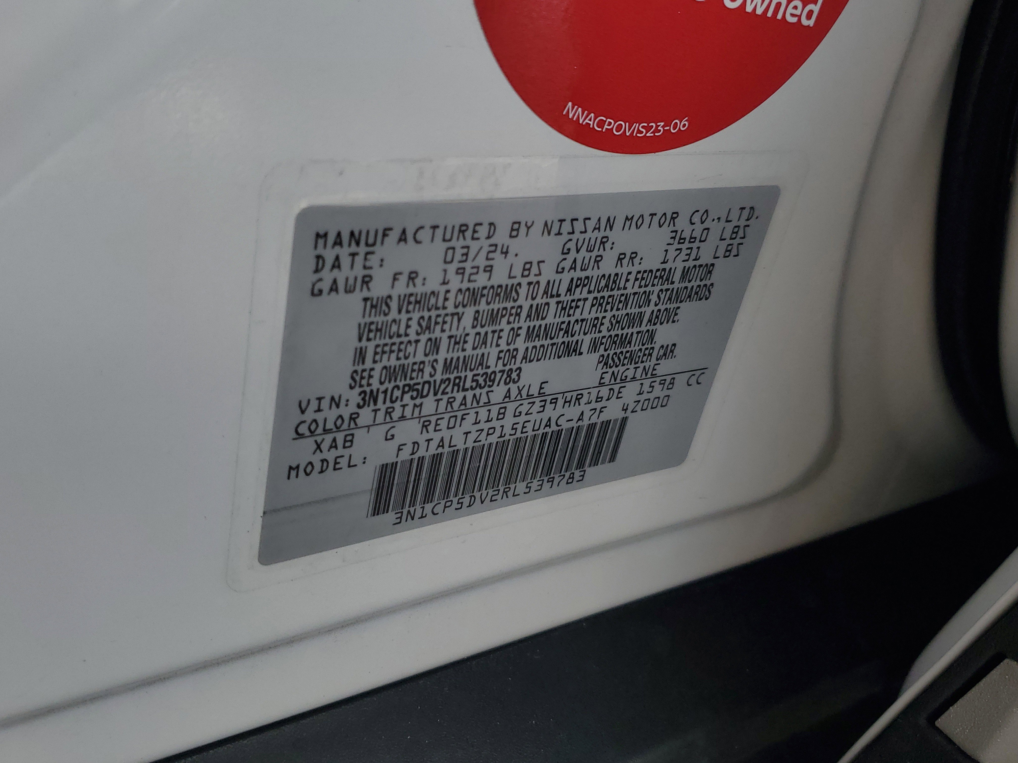 Certified 2024 Nissan Kicks SR image 30