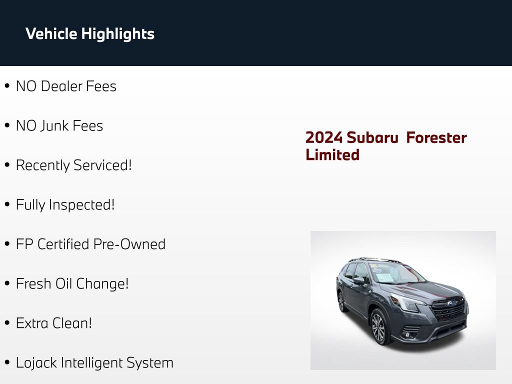 Used 2024 Subaru Forester Limited AWD/4WD image 3