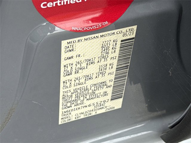 Certified 2023 Nissan Frontier PRO-4X w/ Pro Convenience Package image 50