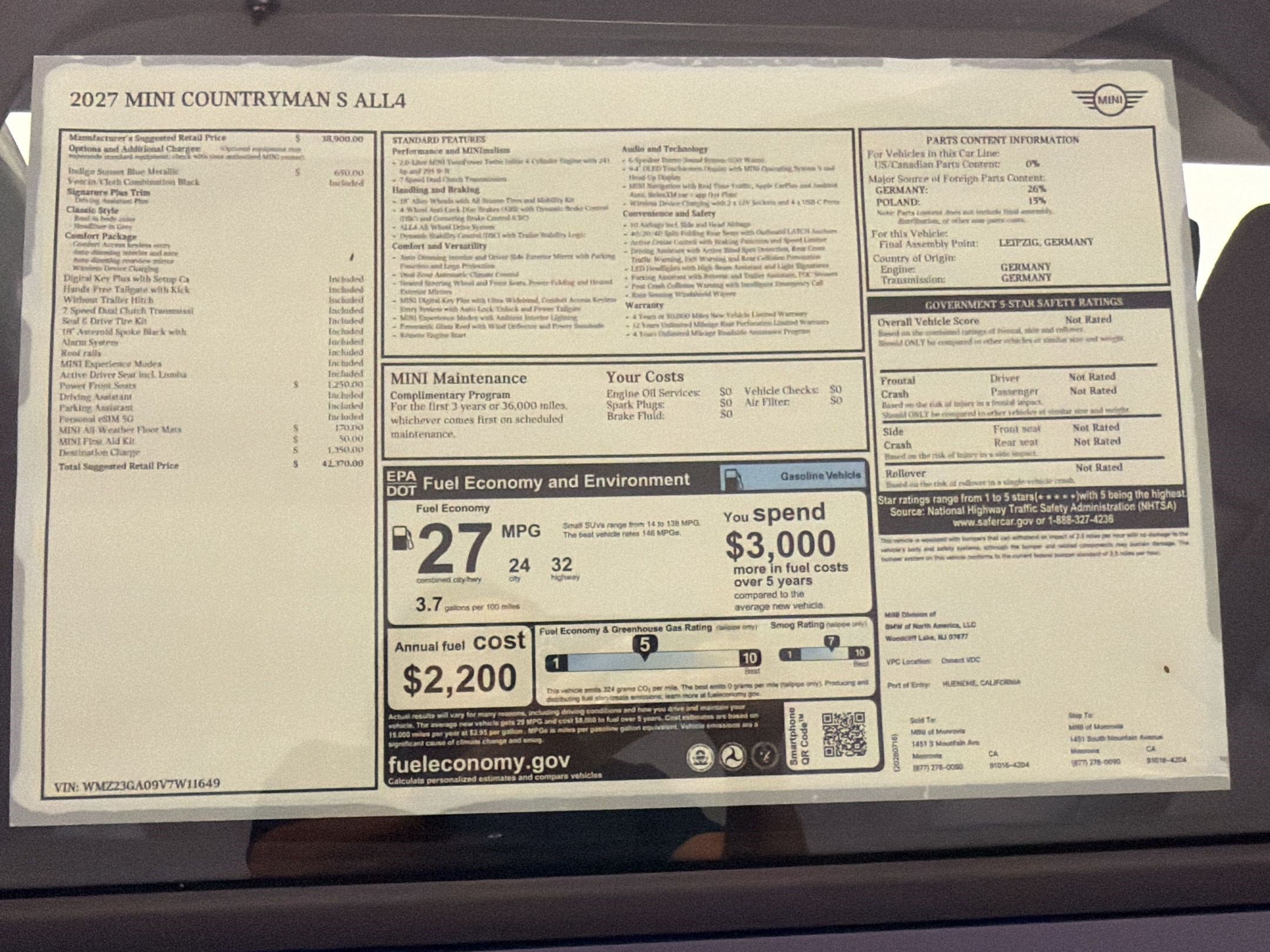 New 2027 MINI Cooper Countryman S AWD/4WD image 32