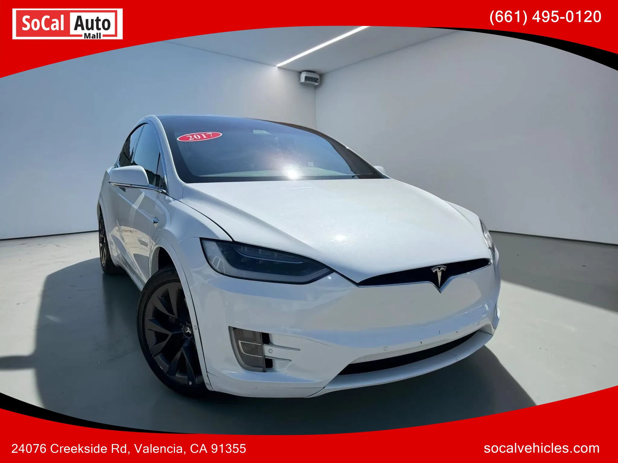 Used 2017 Tesla Model X 75D AWD/4WD image 1