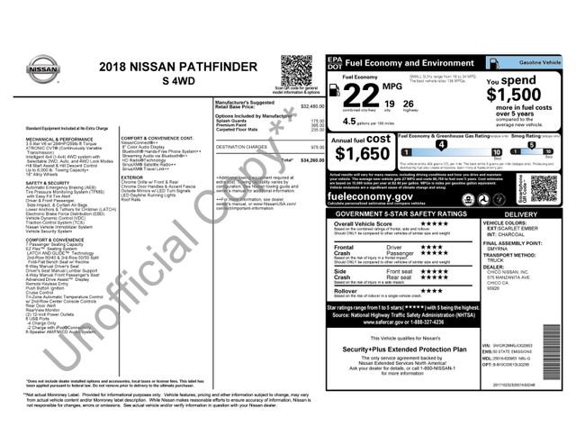 Used 2018 Nissan Pathfinder S image 36