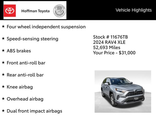 Used 2024 Toyota RAV4 XLE AWD/4WD image 22