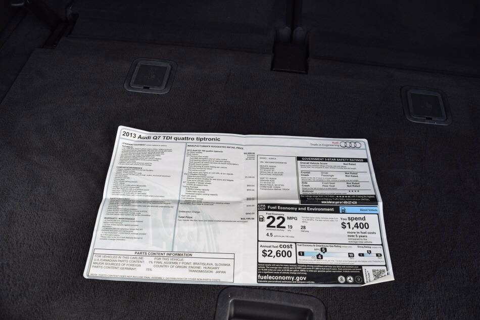 Used 2013 Audi Q7 TDI Premium Plus AWD/4WD image 79