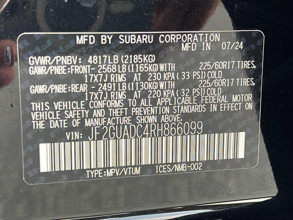 Used 2024 Subaru Crosstrek 2.0i Premium AWD/4WD image 25
