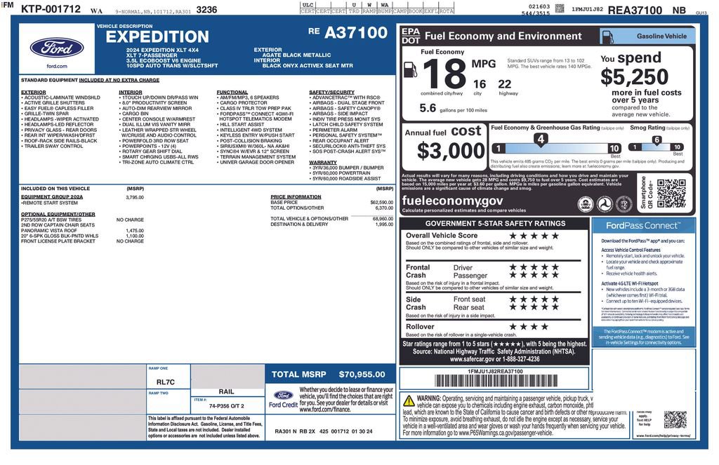 Certified 2024 Ford Expedition XLT AWD/4WD image 36
