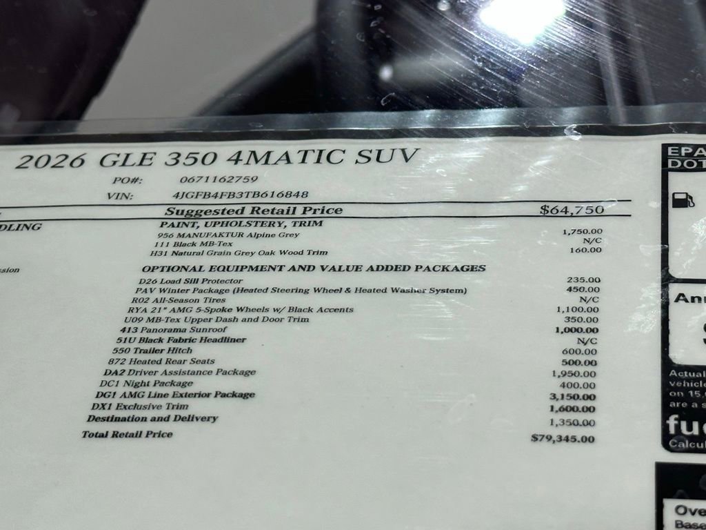 New 2026 Mercedes-Benz GLE 350 4MATIC image 19