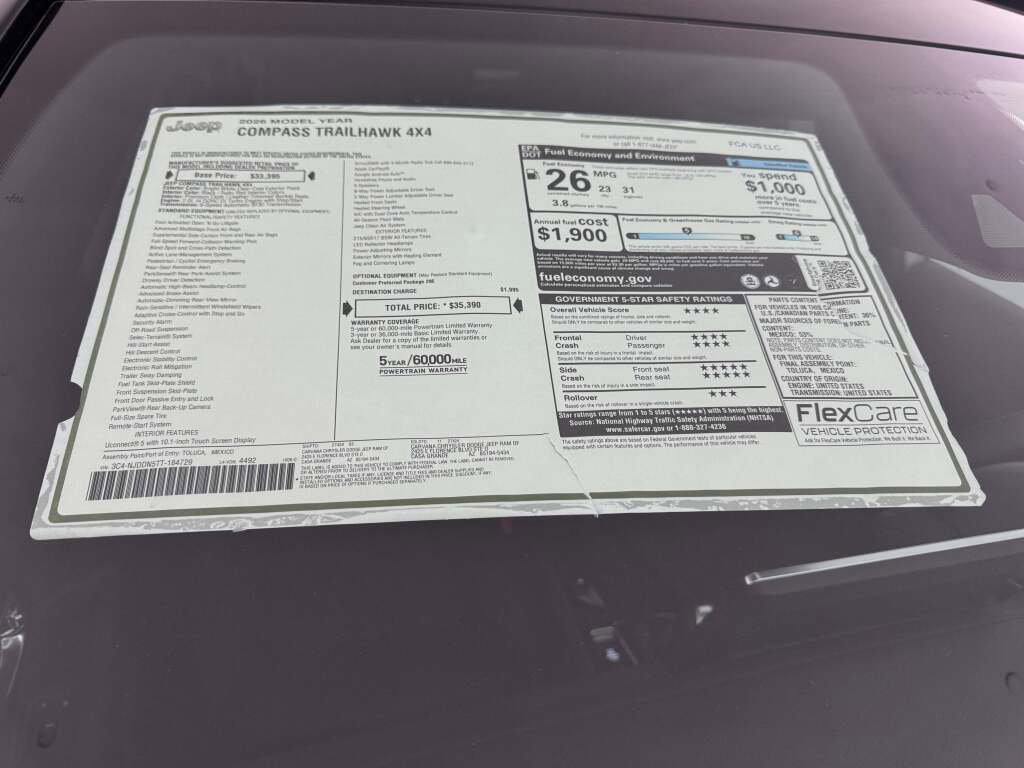 New 2026 Jeep Compass Trailhawk image 20