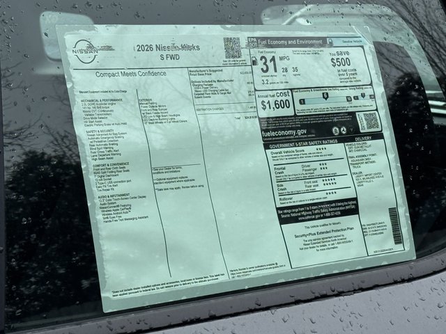 Used 2026 Nissan Kicks S w/ Charging Package FWD image 22