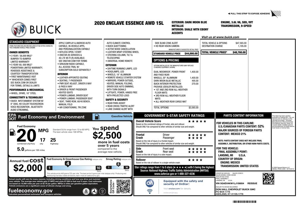 Used 2020 Buick Enclave Essence image 9