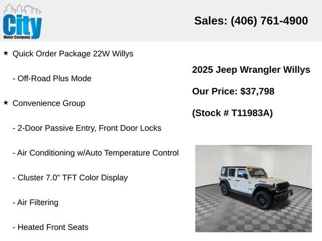 Used 2025 Jeep Wrangler Unlimited Sport AWD/4WD image 31
