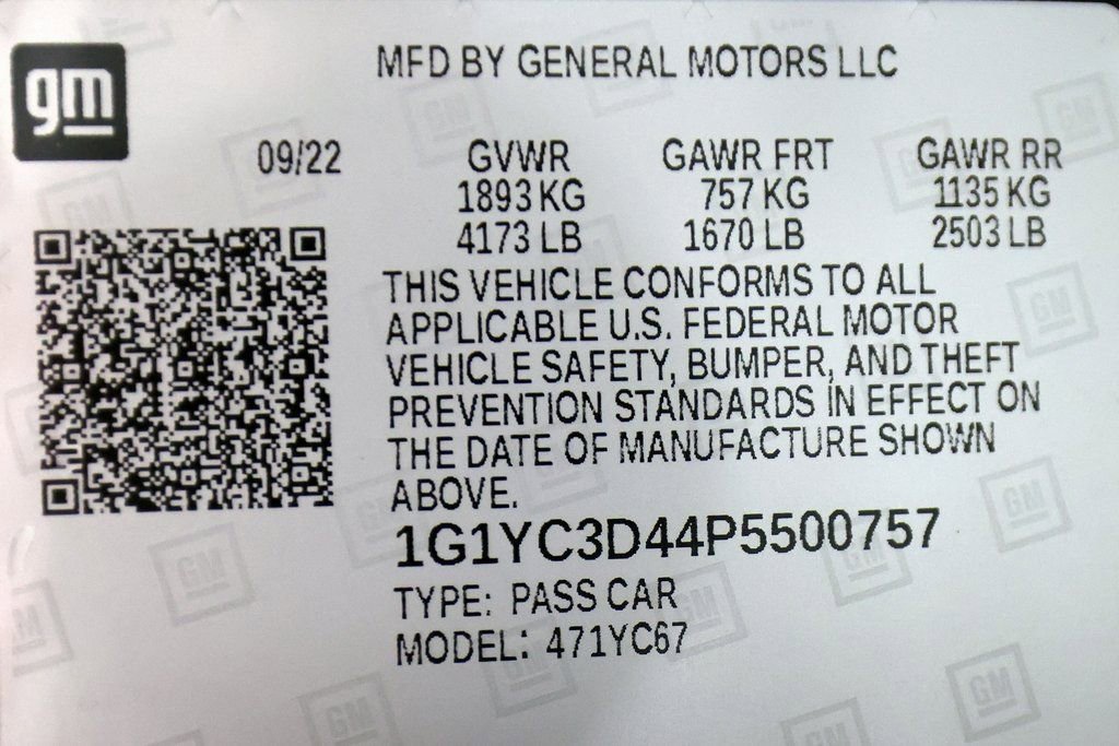 Used 2023 Chevrolet Corvette Stingray Premium Conv w/ Z51 Performance Package image 63