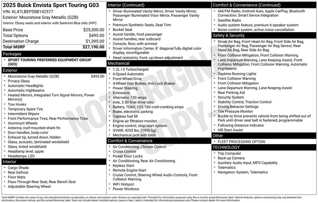 Used 2025 Buick Envista Sport Touring FWD image 19