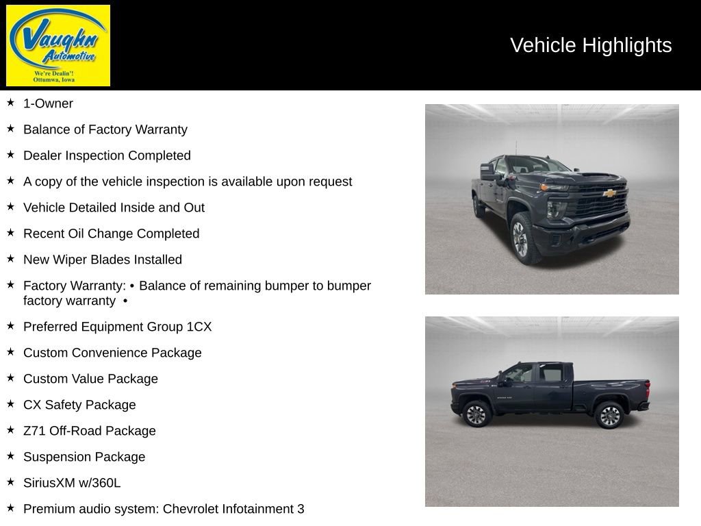 Used 2024 Chevrolet Silverado 2500 Custom w/ Custom Value Package AWD/4WD video 2