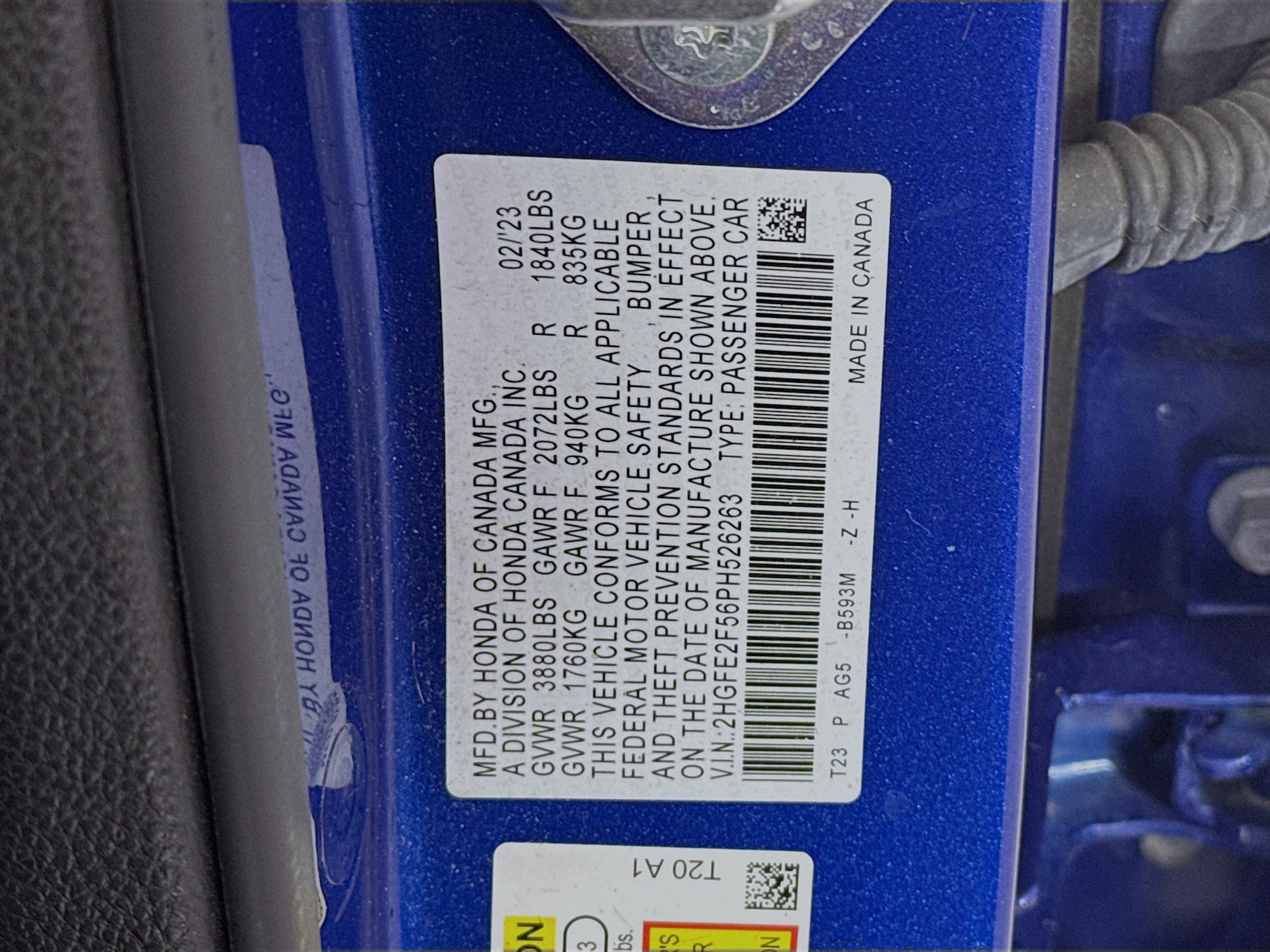 Certified 2023 Honda Civic Sport image 29