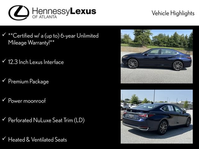 Used 2025 Lexus ES 300h w/ Premium Package FWD image 12