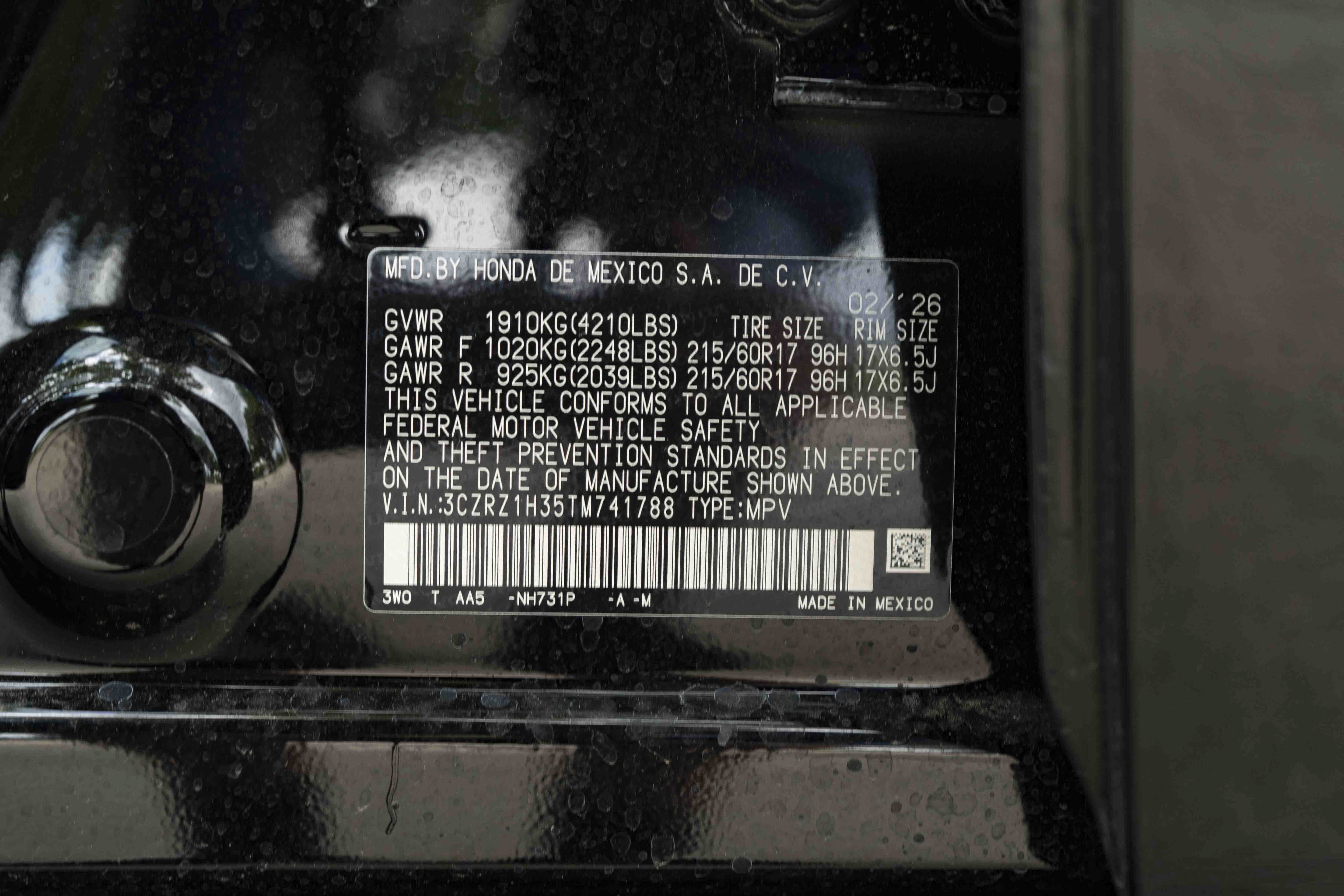 Certified 2026 Honda HR-V LX image 43