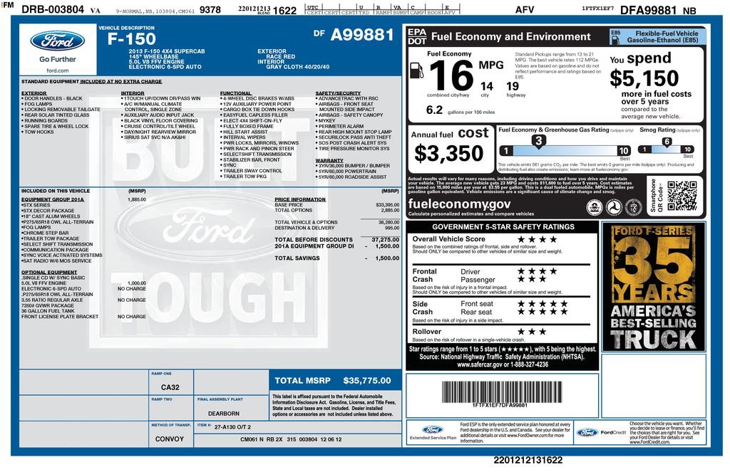 Used 2013 Ford F150 STX w/ Mid Equipment Group AWD/4WD image 6