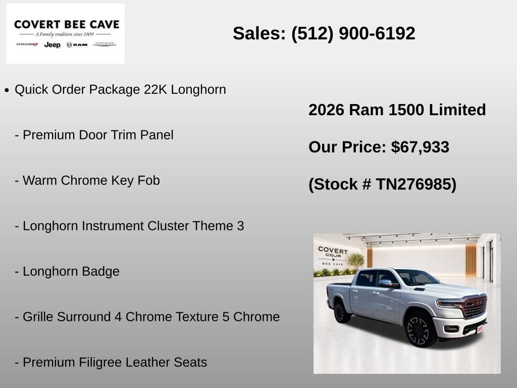 New 2026 RAM 1500 Limited AWD/4WD image 7