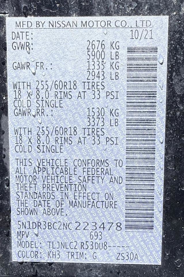Used 2022 Nissan Pathfinder SV AWD/4WD image 20